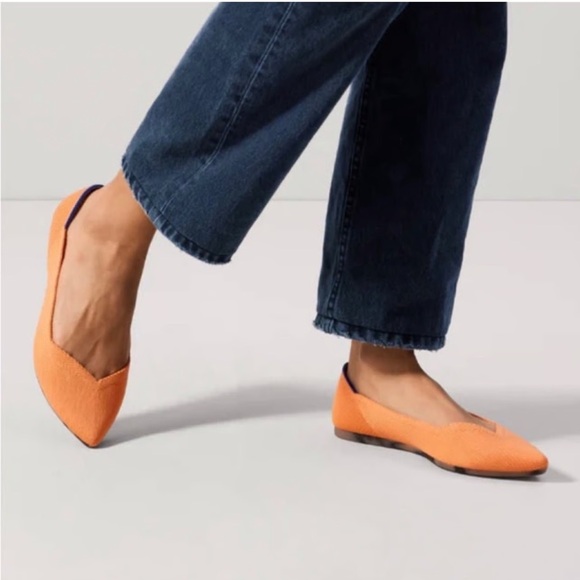 NEW ROTHY’S The Point II In Tangerine Size 6.5 - Picture 5 of 10